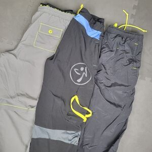 Zumba Lot Of 3 Dance Cargo Track Pants Joggers Womens Large Athletic